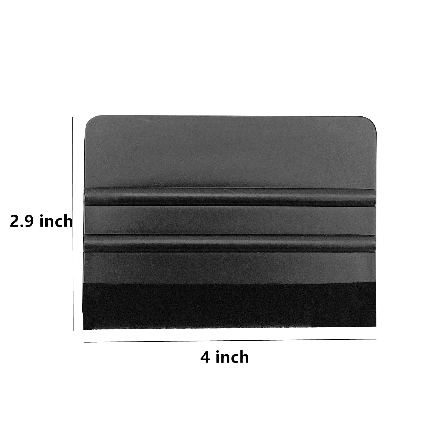 CCyanzi 4-Inch Vinyl Squeegee Tool | Felt Edge Scraper For Window Tint, Decals, Wallpaper | 10-Pack Green