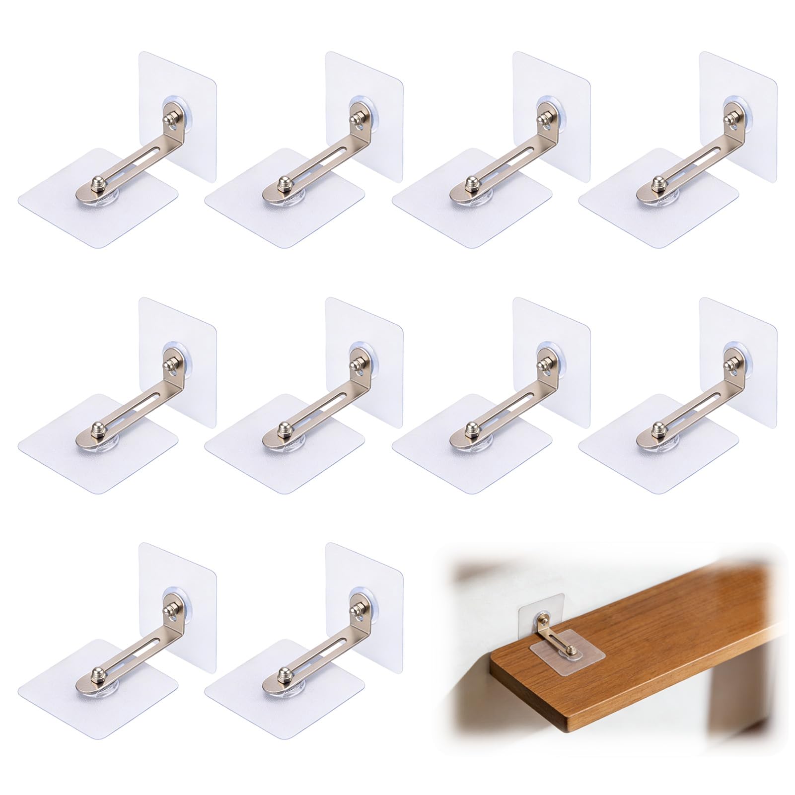 10 Paare Möbel-Wandanker, Kippschutz Möbel Wandanker, Kippsicherung Set, Anti Kipp Möbelgurte Wandbefestigung für Schrank Regal Kommode Belastbarkeit Haustiere Babysicherheit