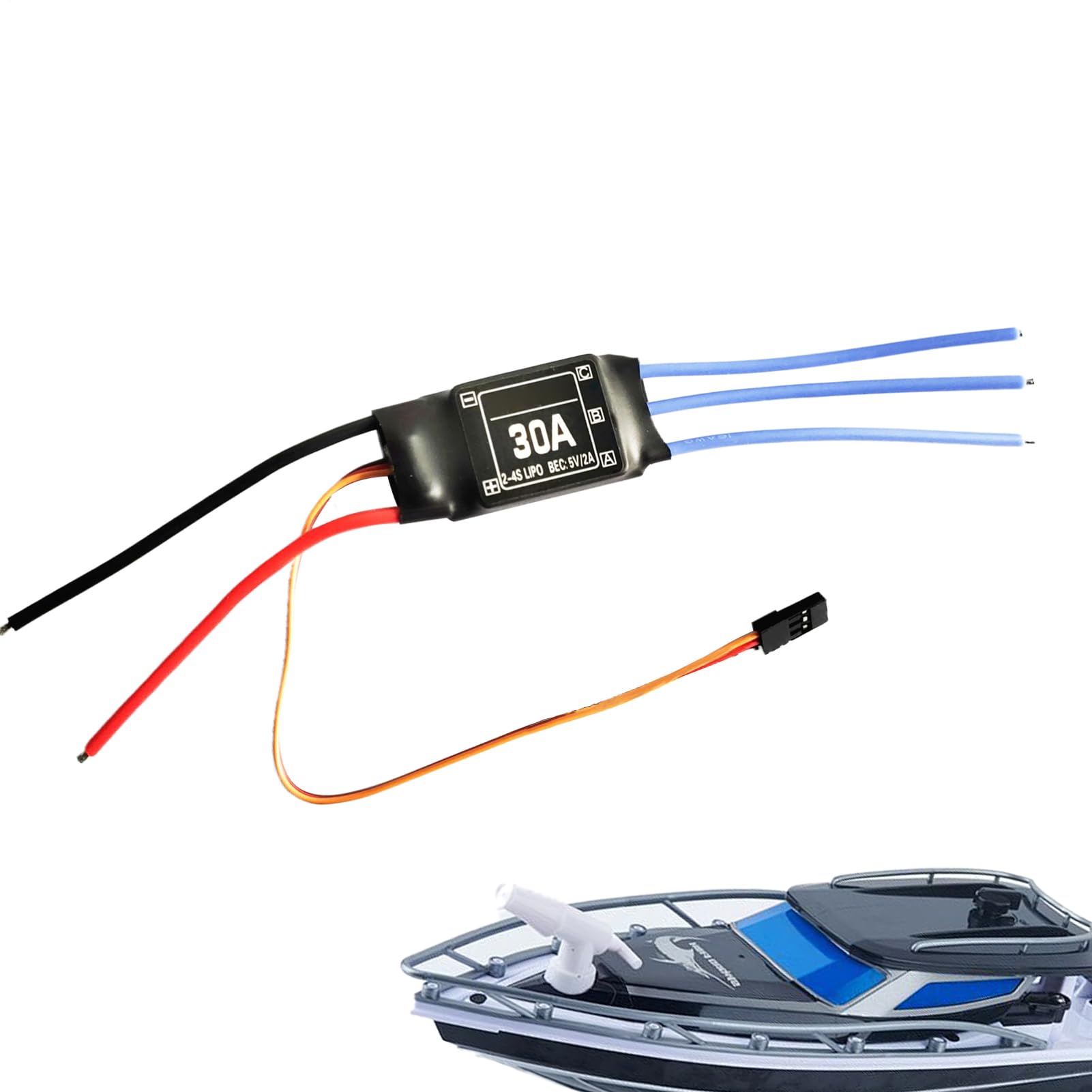 Motor Controller Brushless, 30A Motor Supplies, Multi-Axis Drone Speed Controller, for Drone Quadcopter Airplanes Helicopter