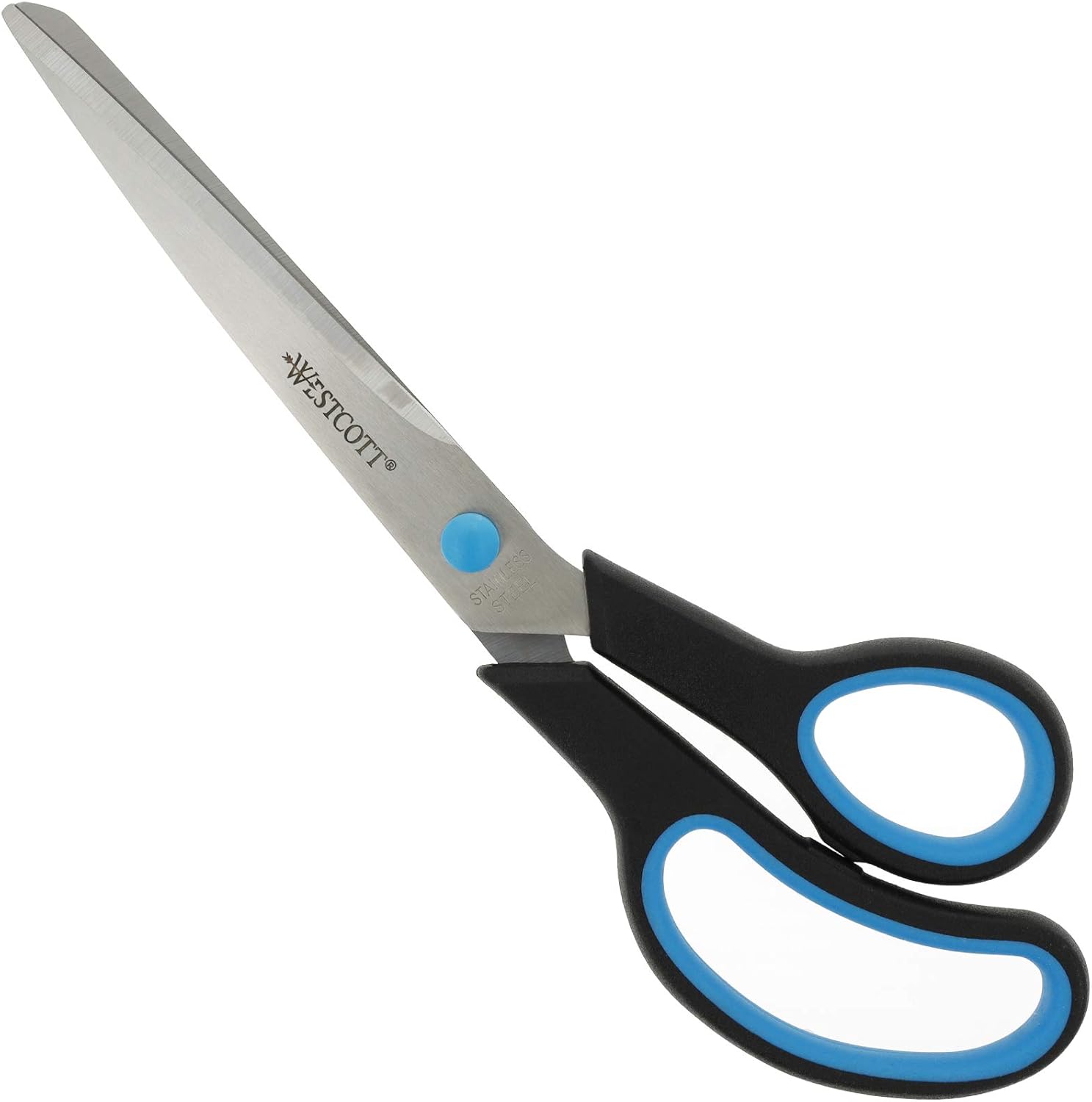 Westcott 10 inch Easy Grip Soft Grip Scissor – Black/Blue