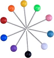 Vista 3 de Outus 500 tachuelas de plástico con puntas de acero (colores clásicos, 1/5 pulgadas)