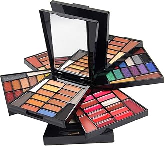 CHSEEA 11Pcs Pro Eyes Makeup Gift Set Essential Starter Makeup Kit Includes Eyeshadow Powder, Eyeliner, Mascara, Eyebrow Pencil, False Eyelash, Curler and Gift Box #3