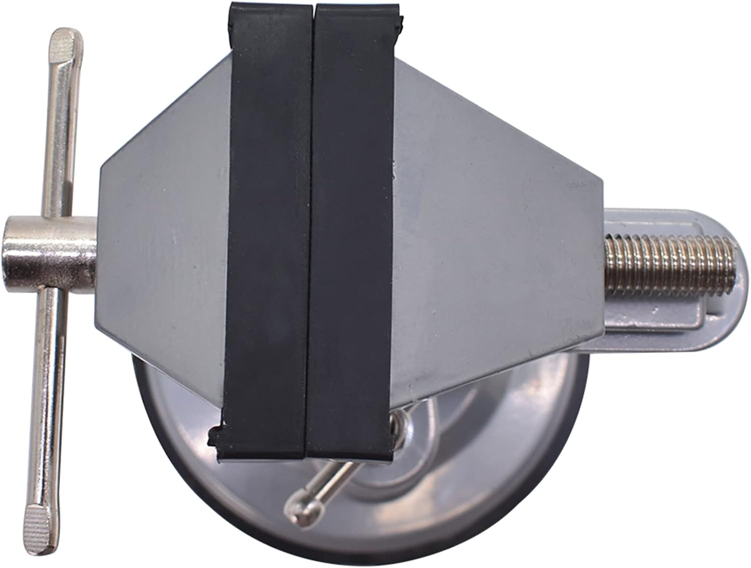 ALL-CARB Vacuum Base Vise Portable Base Vise 3.15 Jaw Width Pivots Multi-Angle Rotate 360°for Various Smooth Work Surfaces