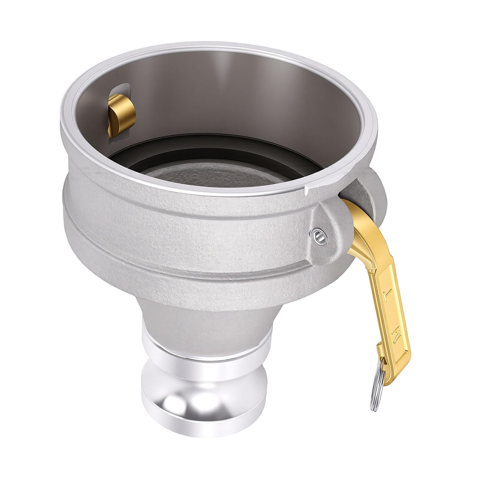Raccordo per Tubo Camlock, Connettore Femmina 10cm X Maschio 5cm | Design leggero, costruito in lega di alluminio, ideale per l\'irrigazione, connessione di precisione