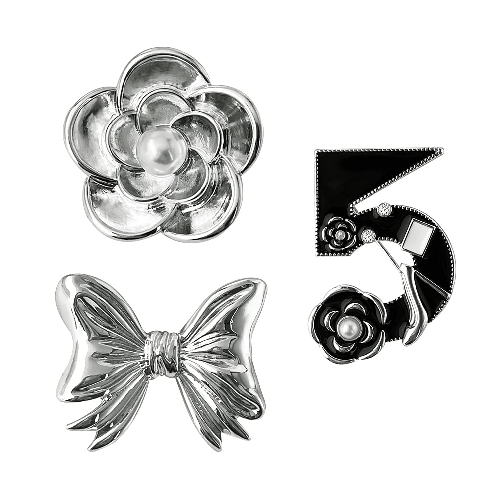 Celebrity Designer Inspired Fashion Statement Enamel Mini Lapel Costume Brooch Pin Set for Women