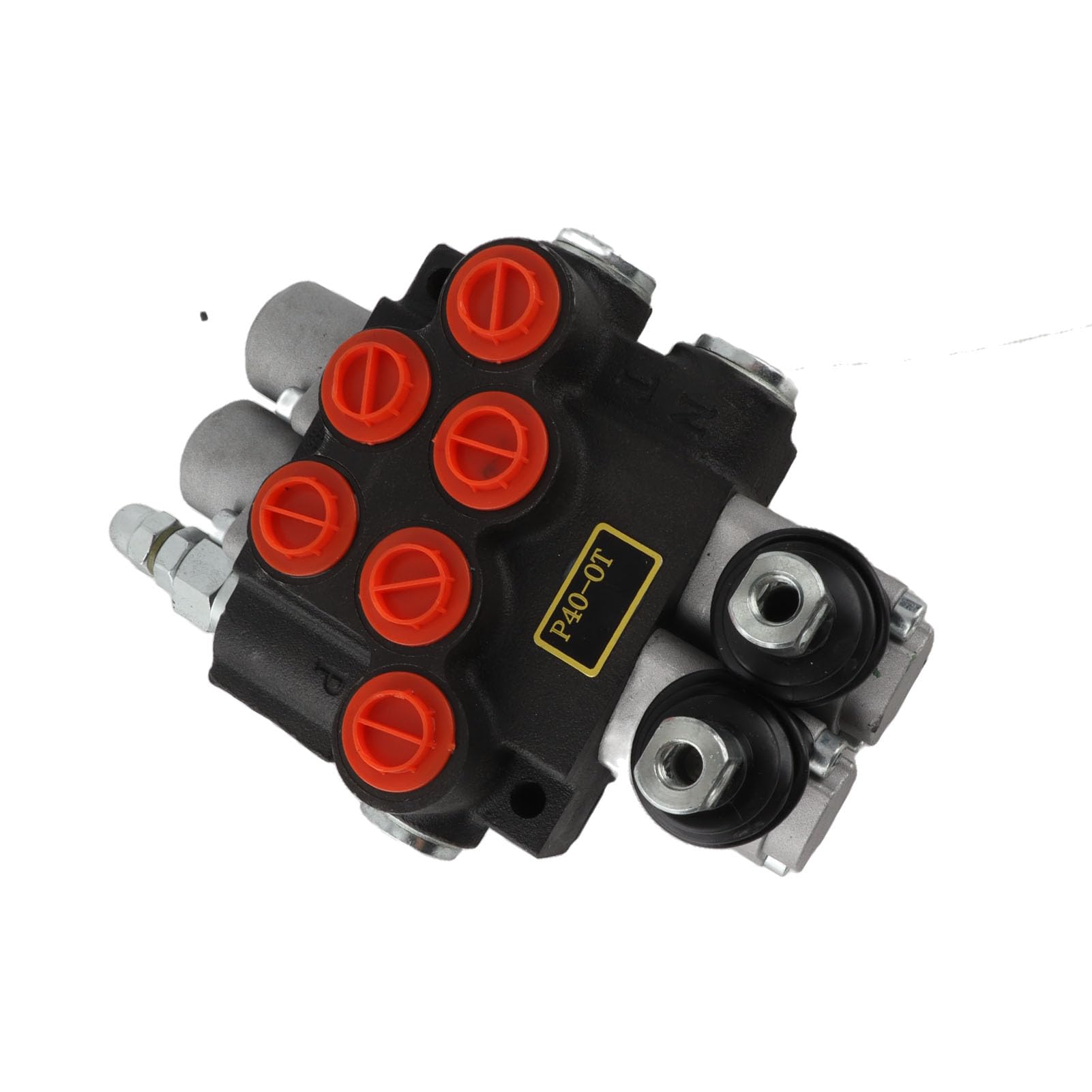 Annadue Zawór Hydrauliczny, 2-szpulowy Kierunkowy Zawór Sterujący, Hydrauliczny Dwustronnego Działania do Przyczepy do Ciągnika Siodłowego, Sterujący P40 OT, Suwakowy Sprzętu Rolniczego