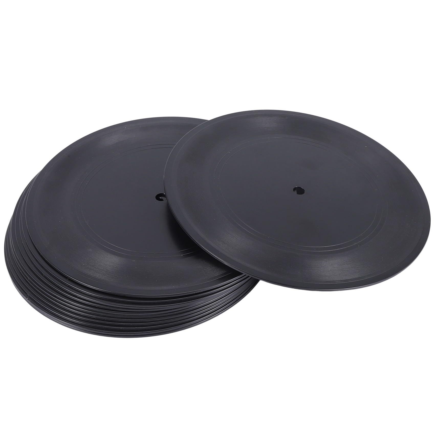 Dischi nel Vinile Vuoti CD da 7 Pollici per La Decorazione della Stanza CD Decorazione della Parete Dischi nel Vinile Decor Nero Decorazioni per Dischi Falsi (72 Pezzi)