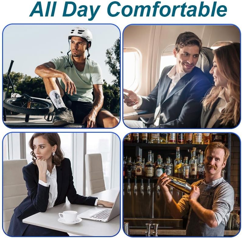 Thigh High Medical Compression Stockings for Women & Men,20-30 mmHg Thigh High Compression Socks,Open Toe Graduated Support Hose with Silicone Dot Band-Ideal for Varicose Veins,Edema,Swelling - Image 7