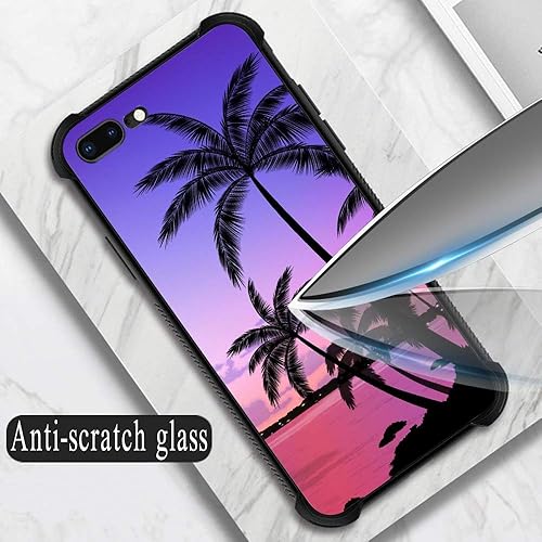 Miniatura 5 de Funda protectora para iPhone 78 Plus, diseño de girasol con luna y estrellas, de cristal templado anti-raspones, esquinas reforzadas, Colorido