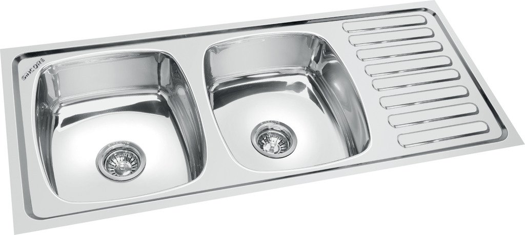 SINCORE 304 Grade Stainless Steel Matte Finish Double Bowl with Drain Board Kitchen Sink (Large, 45 X 20 X 7.5 inch) (B06ZYC5TW9) Amazon Price History, Amazon Price Tracker