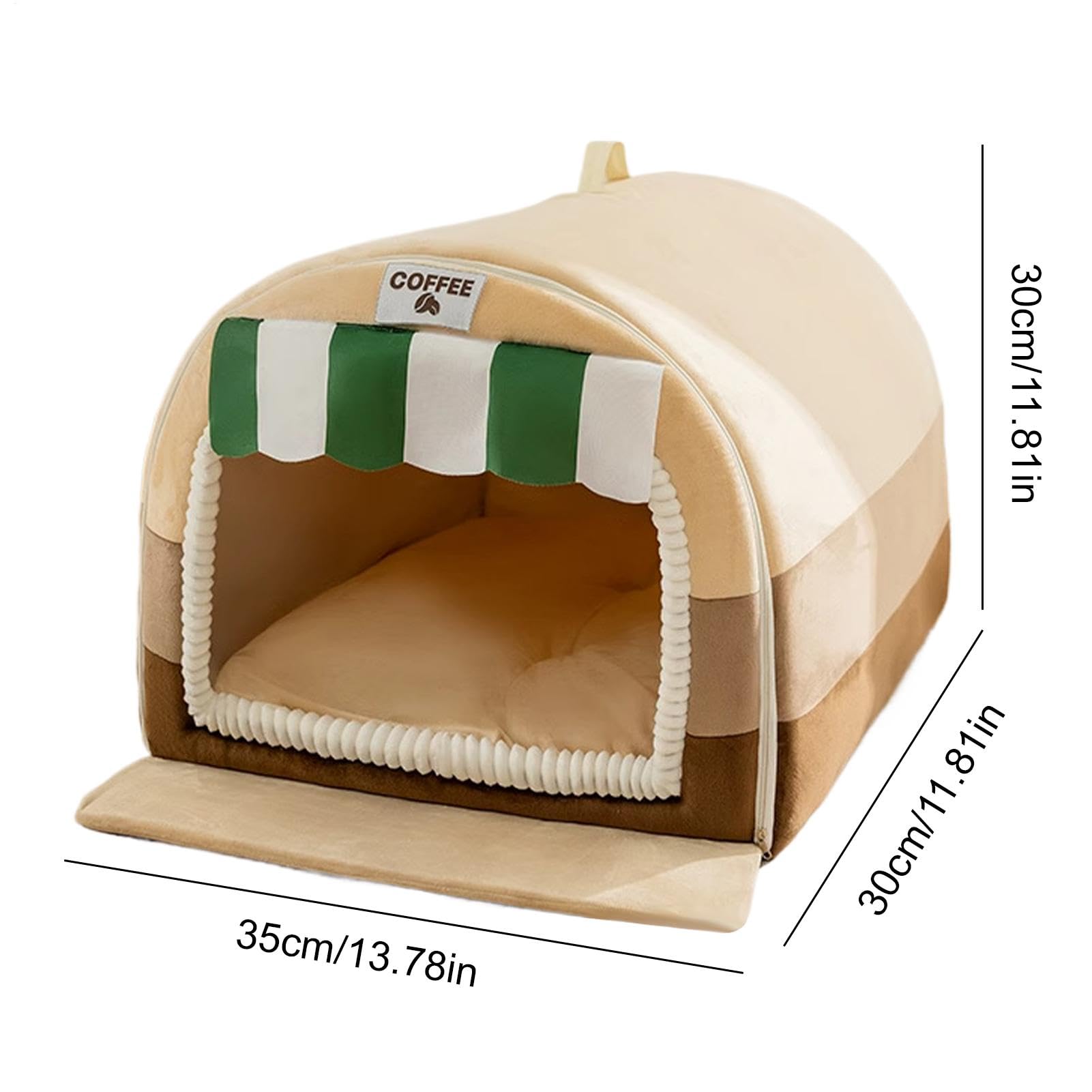 Cama De Perro, Cama De Interior para Perros, Cama Lavable para Mascotas, Cama De Tienda De Descanso Caliente De Invierno para Gatos De Mascota, De Dormir Desmontable para Gatos, Chie | Cama De Tienda De Descanso Caliente De Invierno para Gatos De Mascota,