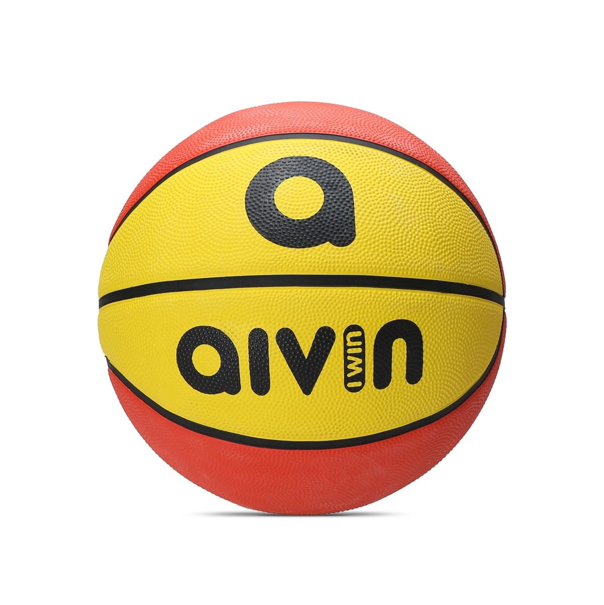 Aivin Onset Basketball Rubberized Moulded Basketball Game for Match, Training, Outdoor Ball, Durable for Practice, Waterproof and Suitable for All Surface, 8 Panel, Material-Rubber (Red/Yellow) Size-5-image-46