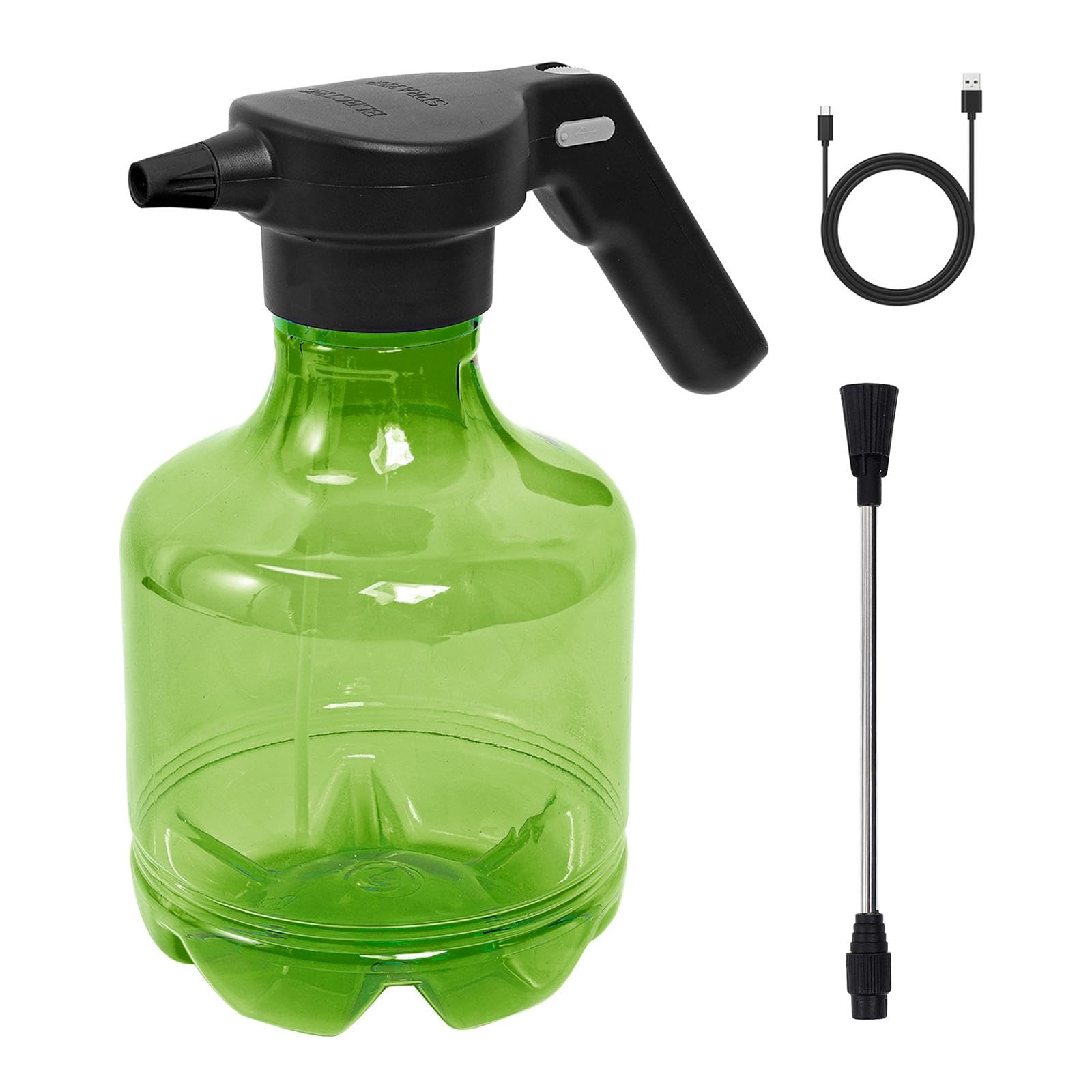 Vaporisateur électrique et Pratique (3 L) avec Buse Rotative pour Plantes D'intérieur et de Jardin, Idéal pour L'arrosage et, Vert