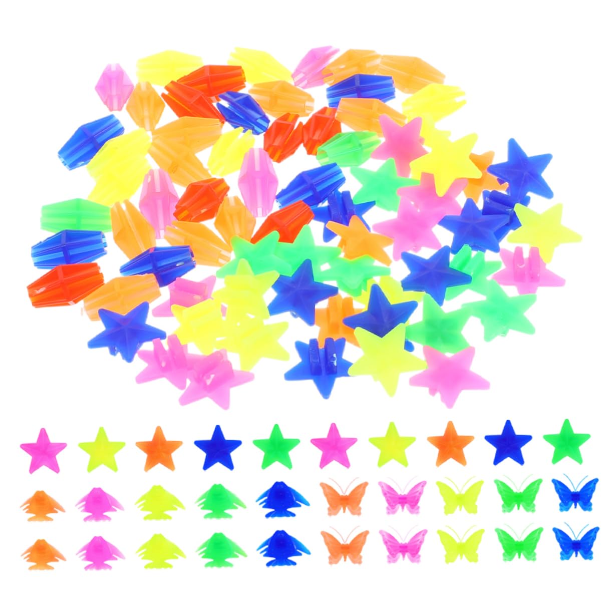 Milisten 98pcs Kids Bike Decorations Bicycle Beads Colorful Bike Accessories for Boys and Girls Wheel Decorations Fun Bicycle Spokes for Boys and Girls