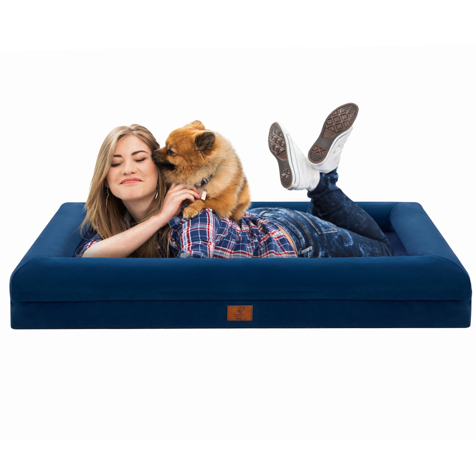 Yiruka XXL Dog Bed, Rich Blue — image 1