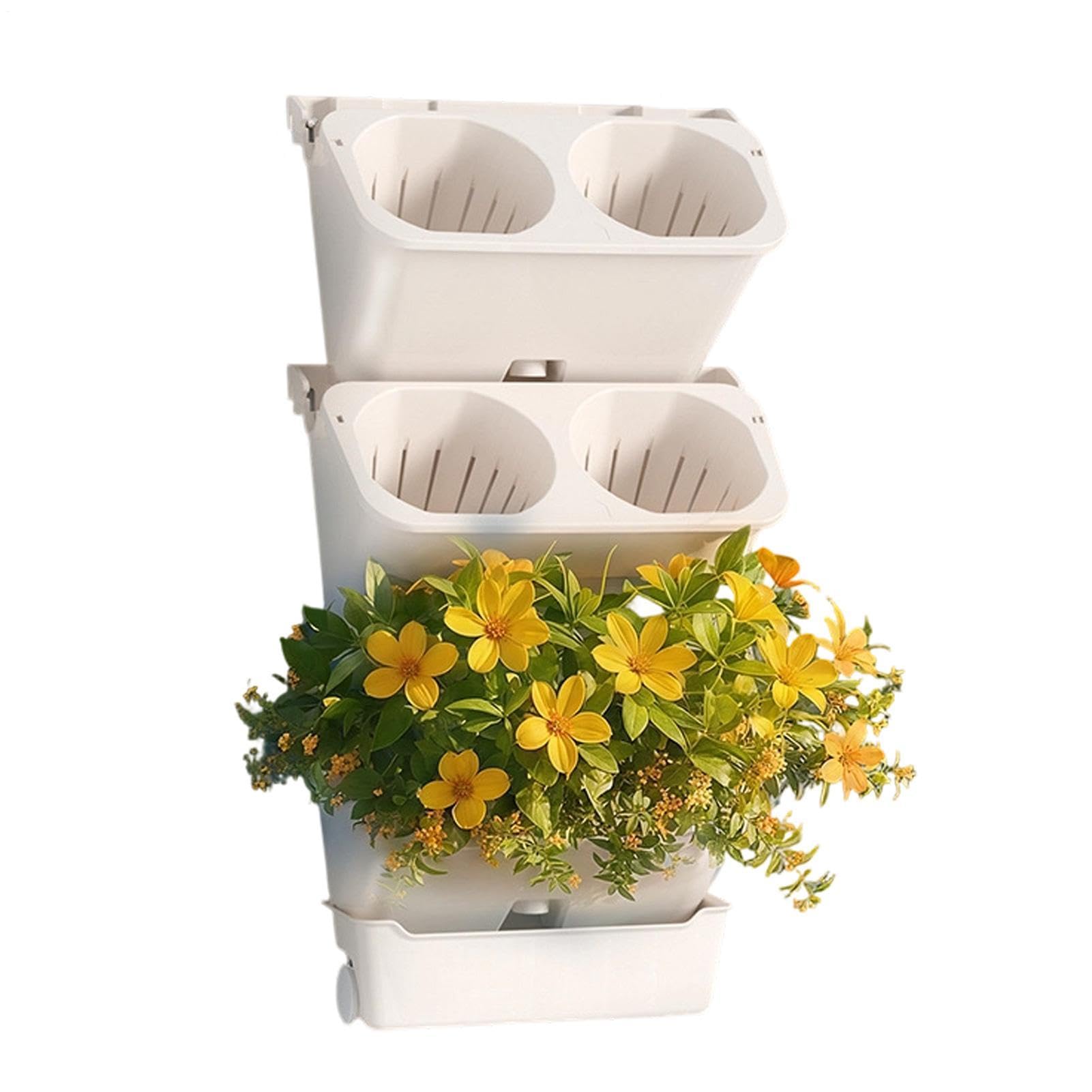 Generisch Pot de fleurs mural vertical avec auto-arrosage