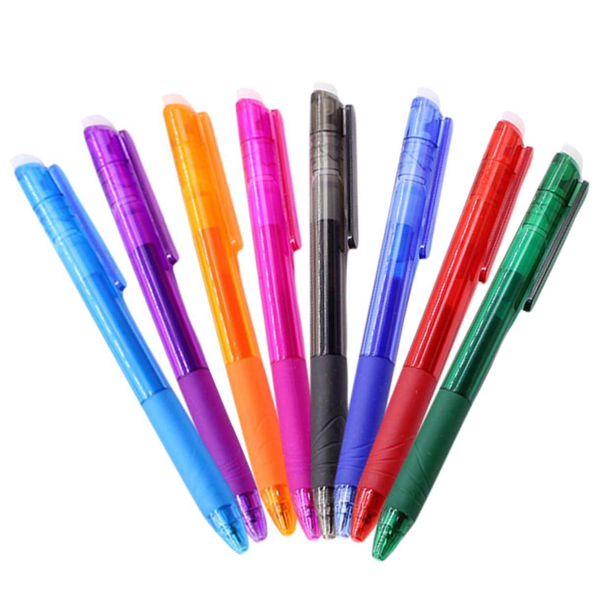 Housoutil 24 Pezzi Penne Gel Cancellabili Punta Fine Penne Colorate per Scrittura e Calligrafia per Studenti e Ufficio con Confezione PVC