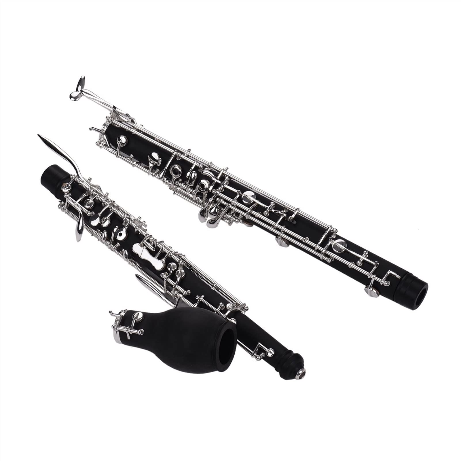 Strumento Oboe Professionale Francese Corno Alto Oboe F Chiave Sintetico Xilofono per Il Corpo in Argento Placcato Strumento di Legno Principiante di Oboe
