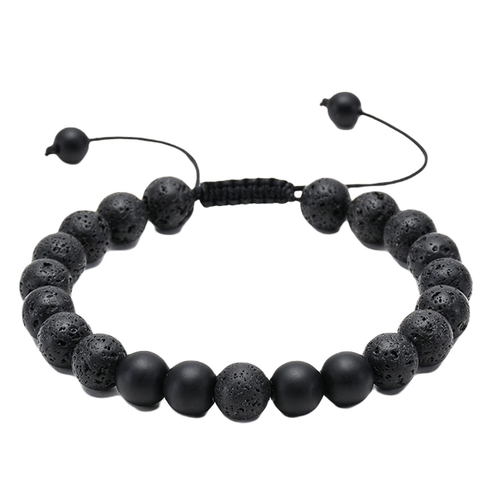 Bracelets de perles extensibles de 19cm en authentique pierre de qualité - 5