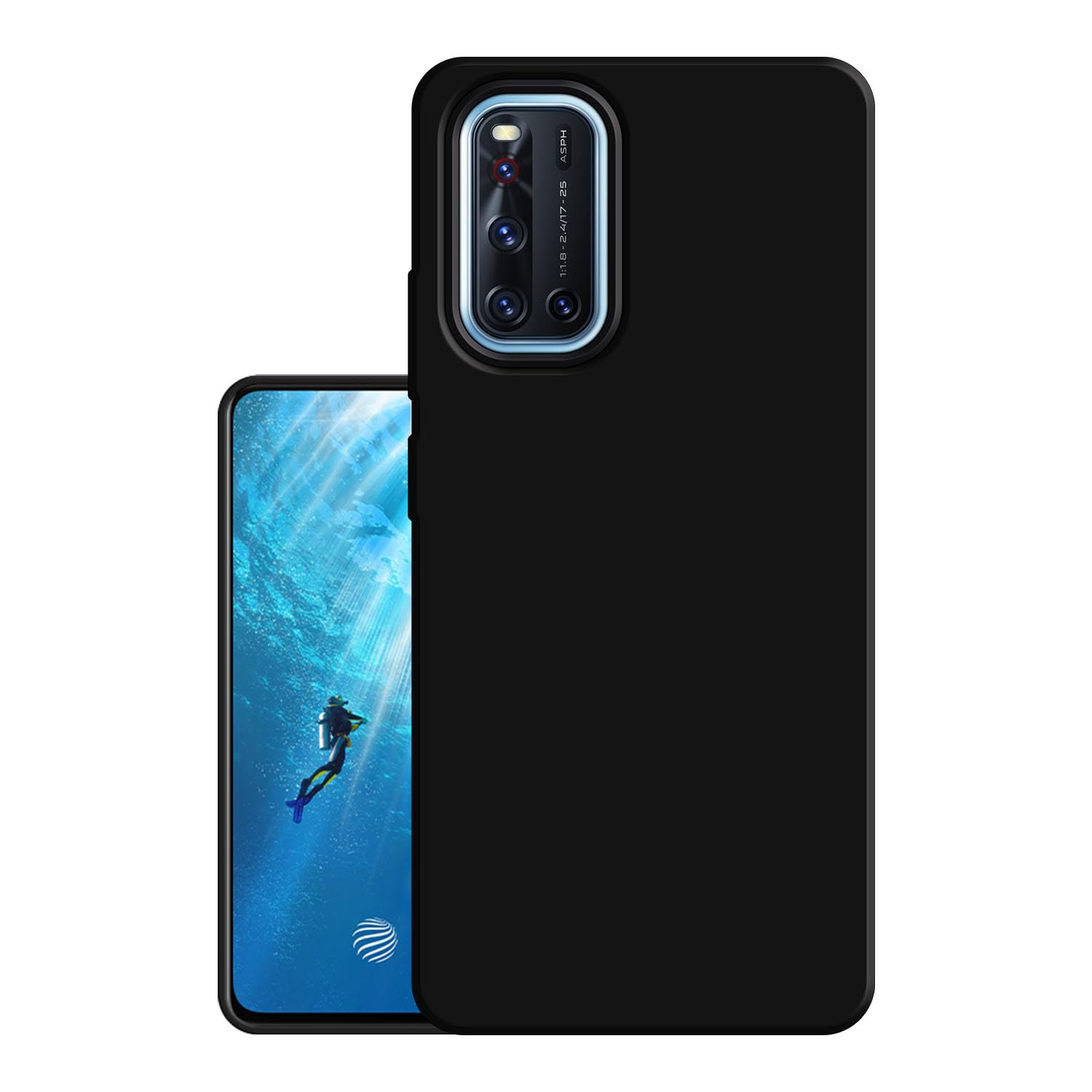 HELLO ZONE Exclusive Matte Finish Soft Back Case Cover for Vivo V19 - Black (B08BCF62L5) Amazon Price History, Amazon Price Tracker