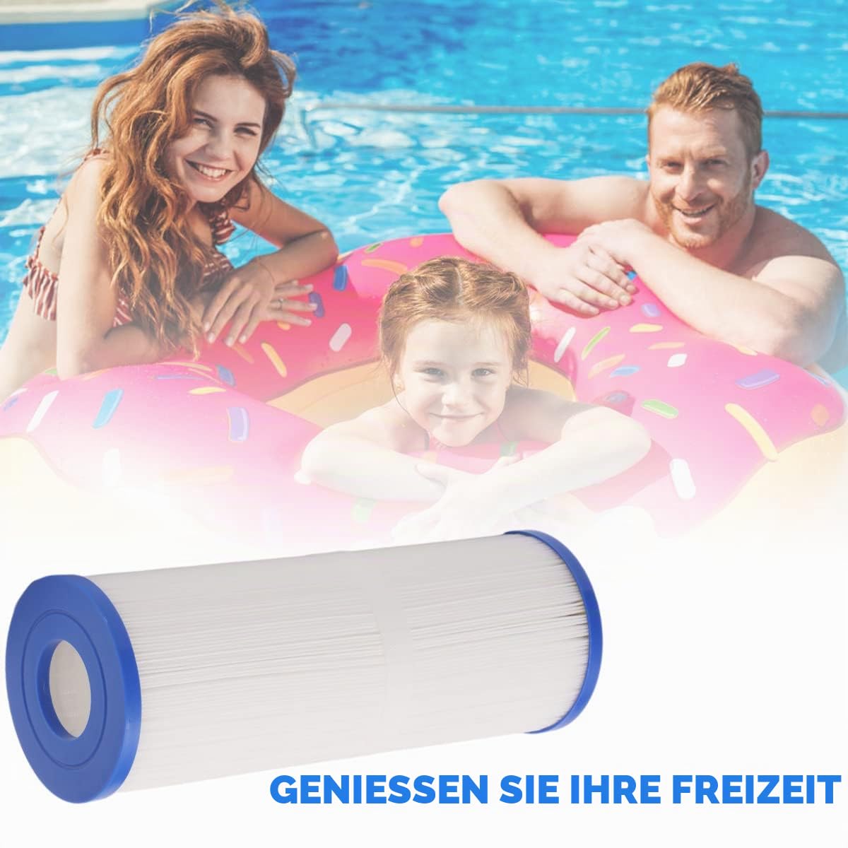 Spa Filterkartusche, 2Pcs Filterpatrone Whirlpool Filter Ersatz für Pleatco PRB50-IN, Unicel C-4950,Filbur FC-2390, 50 sq. ft. Spa Filter (White)