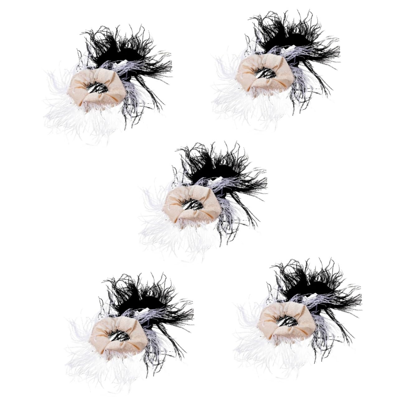 10 Pezzi elastico per hair clip hair pin band charms bow cerchietto per elastici da donna elastici per femminili tessuto FRCOLOR