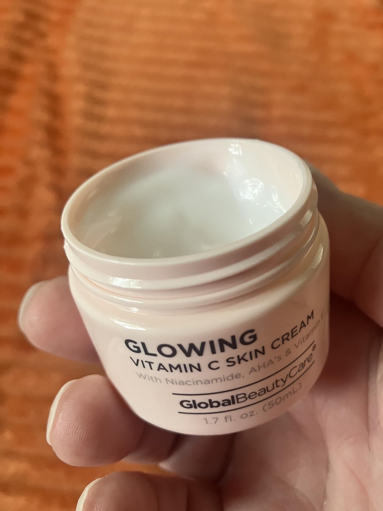 Global Beauty Care Glowing Vitamin C Skin Cream - Radiant Face Moisturizer to Improve Appearance of Uneven Skin Tone with Niacinamide, AHA & Vitamin E, Antioxidant Glow Support, 1.7 fl oz (3 Pack)