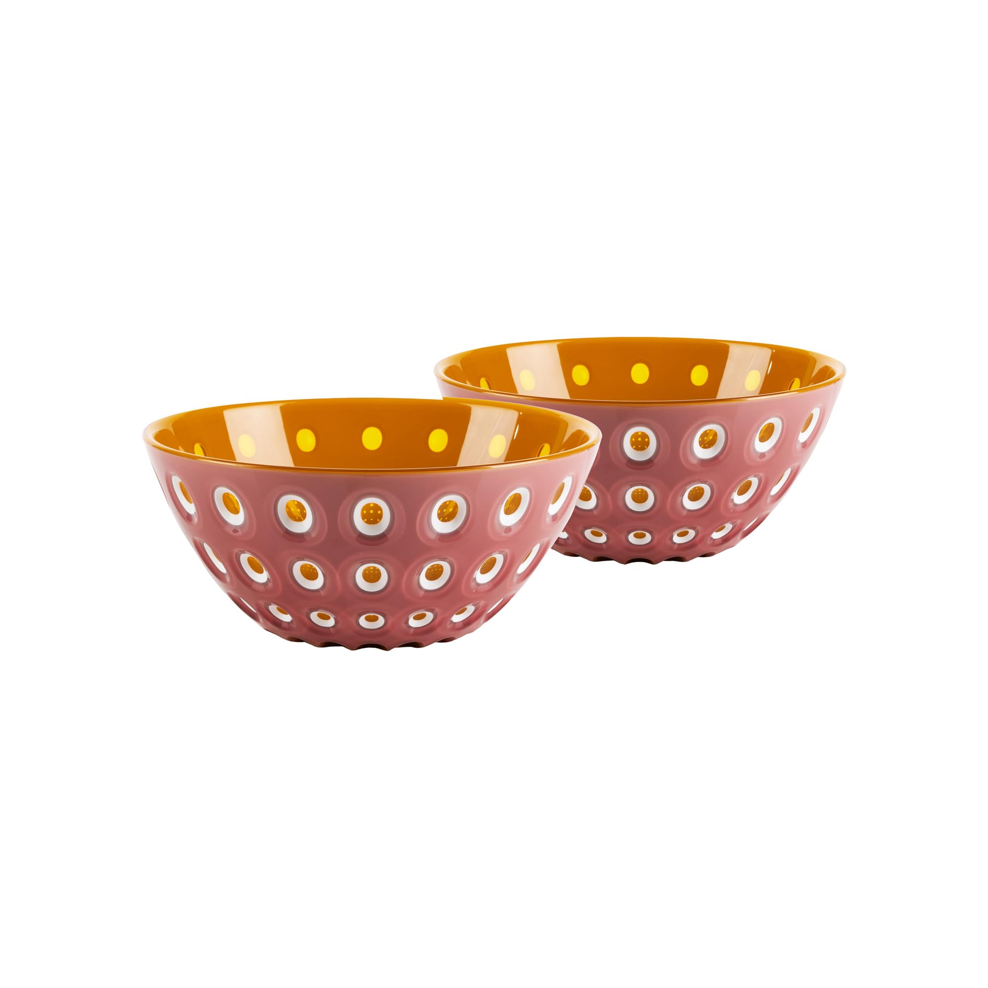 Guzzini - Set 2 ciotoline cm. 12 'Le Murrine' (Malva-Bianco-Caramello)