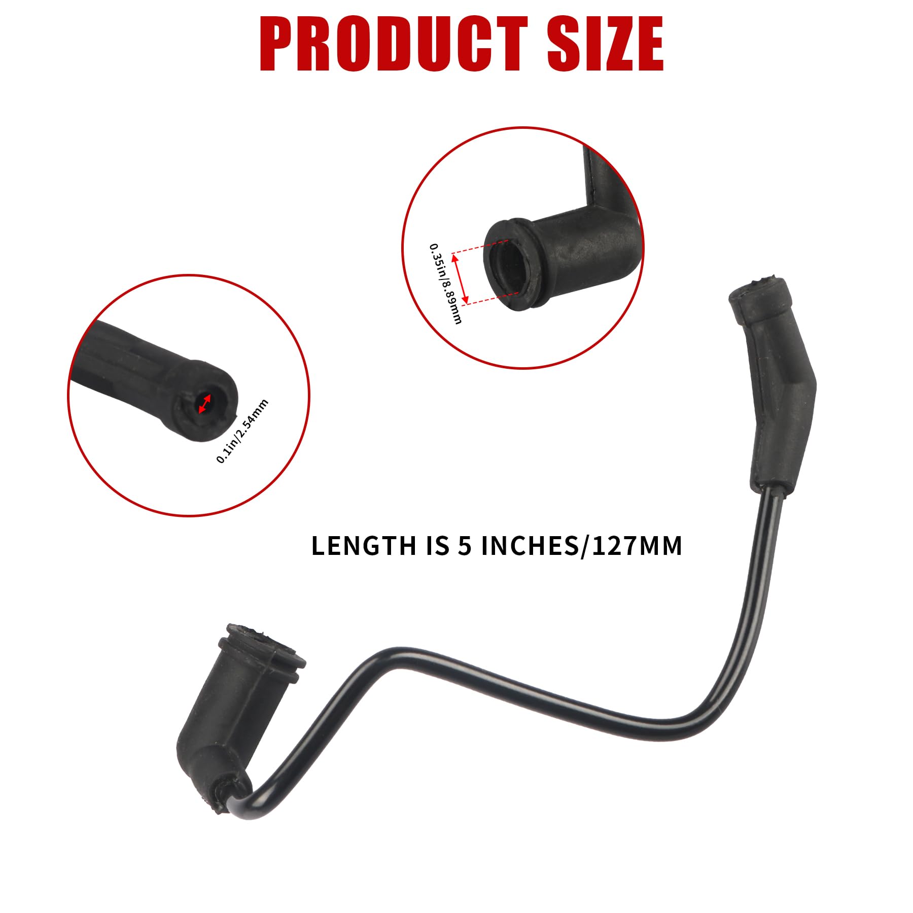 ASUBHA Fuel Pressure Regulator Vacuum Line Tube Compatible With GMC Sierra For Chevy Silverado Suburban Tahoe Colorado Avalanche Yukon 4 8l 5 3l 6 0l 1999 2005 Replaces 17113556 - View #8