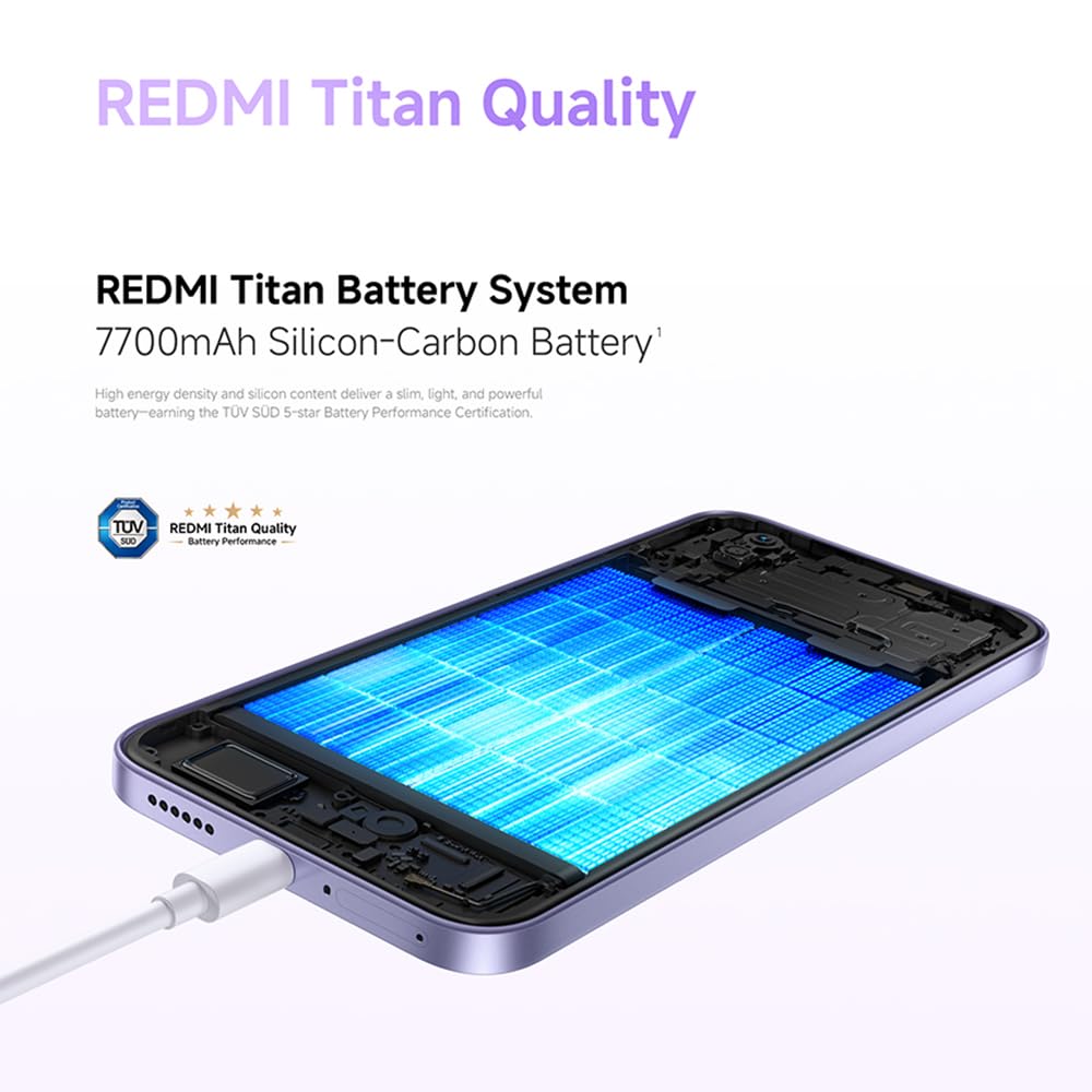 Xiaomi Redmi Note 17 4G, 8GB+256GB,Blue,7.0" 120Hz,45W, 7700mAh Charger Included