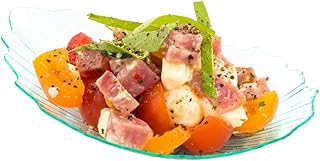 3.25 Inch x 3.25 Inch Mini Plastic Plates, 100 Disposable Oyster Plates - Oyster Shell Shaped, Mini, Seagreen Plastic Tasting Dishes, For Appetizers, Desserts, Or Samples, For Parties Or Events