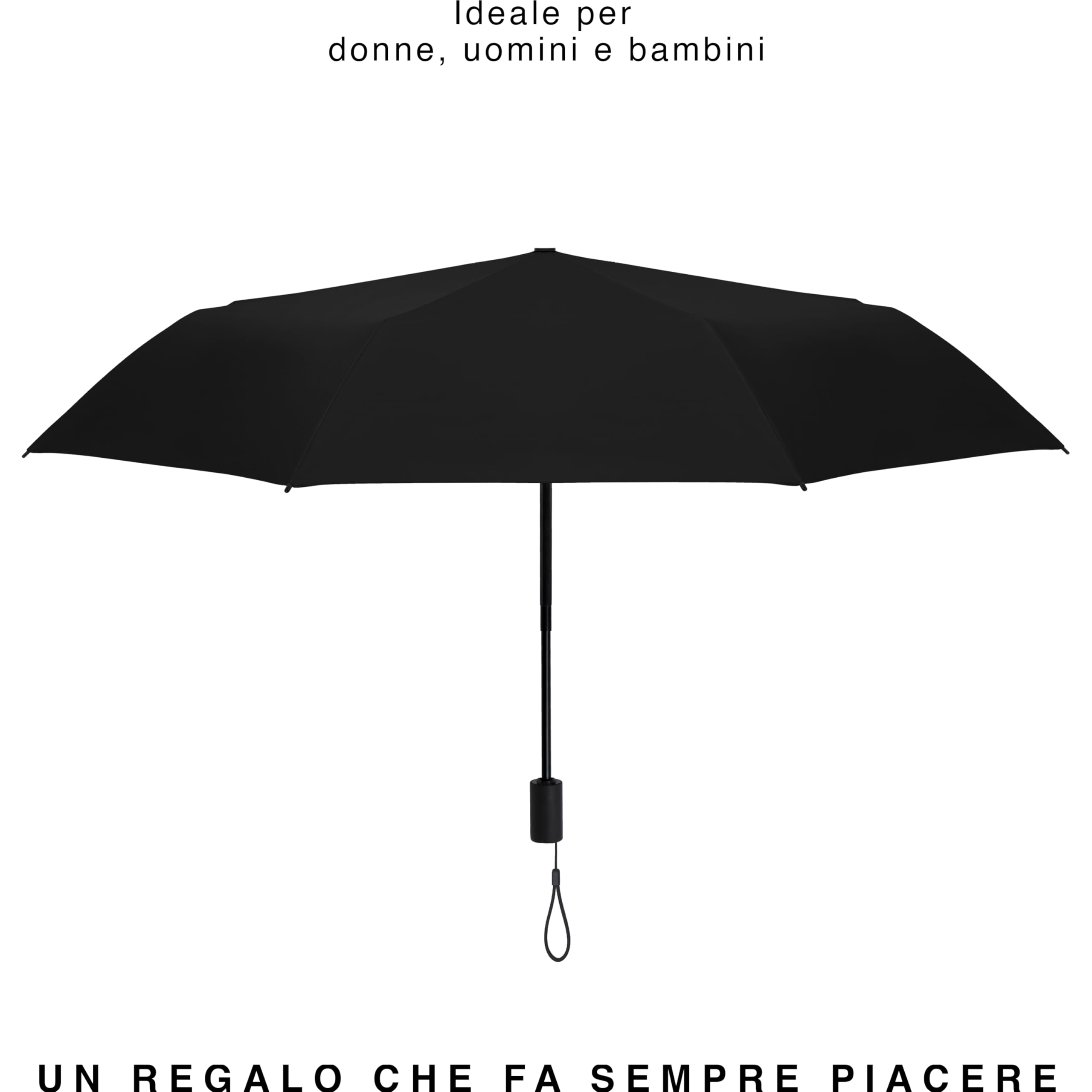 Ambra UV: ombrello automatico con protezione UV. Ombrello tascabile antivento per pioggia e sole.