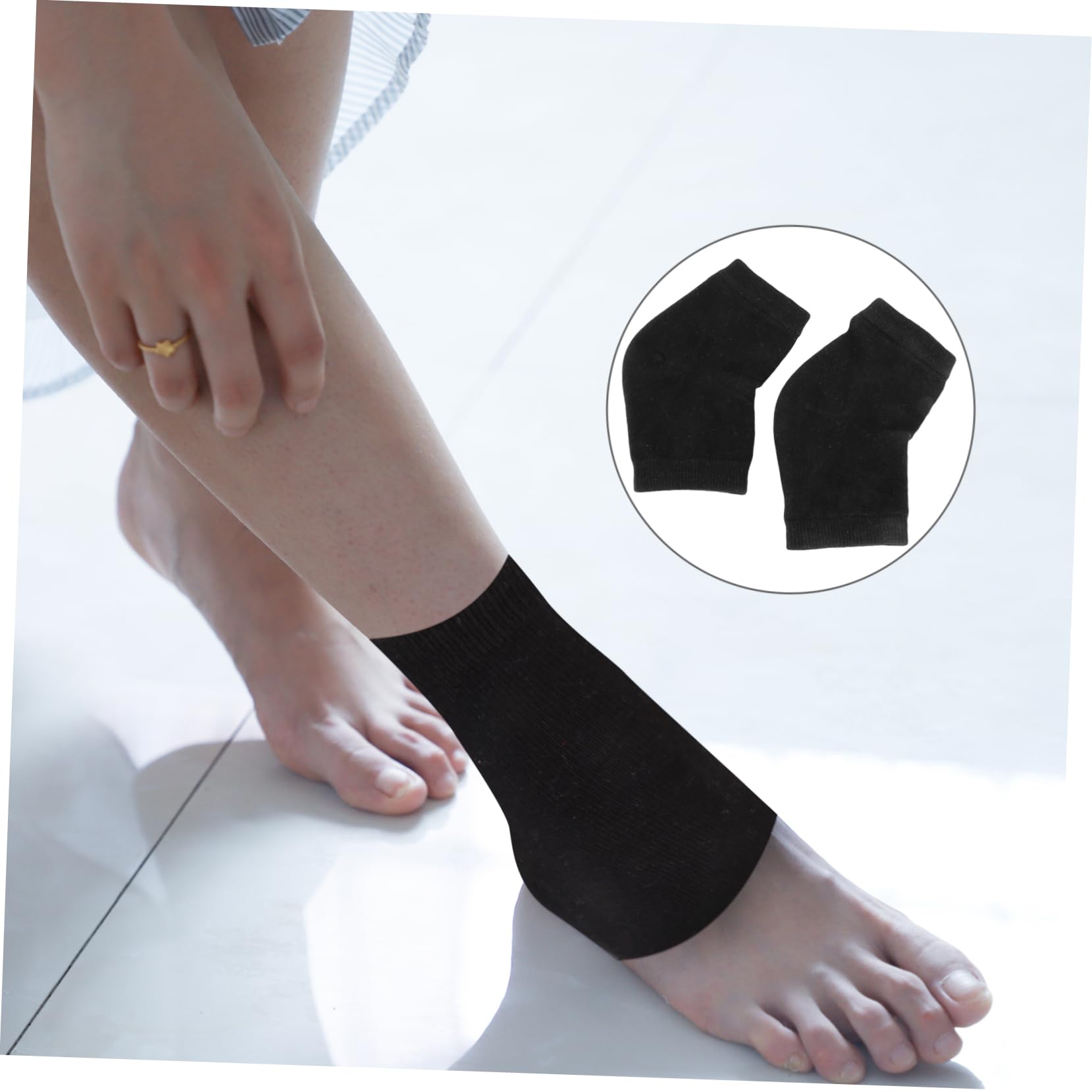 POPETPOP 6pares Calcetines Hidratantes De Gel Para Talones y Tobillos Para Pies Secos y Agrietados Diseño Para Verano Unisex