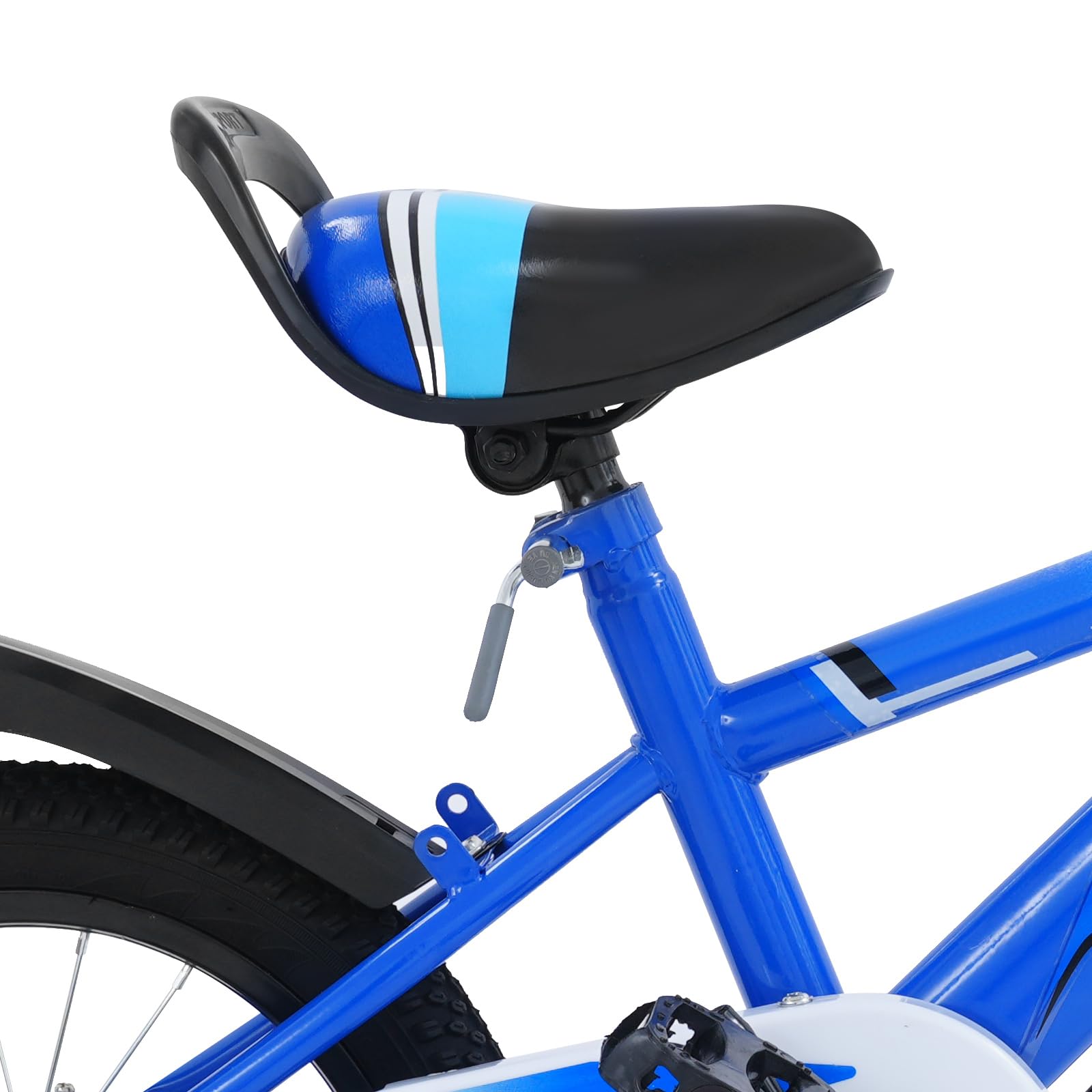 Vélo pour enfant de 14 pouces, avec roues stabilisatrices, pour garçons et filles de 3 à 6 ans, léger et robuste, cadre en acier au carbone de haute qualité, siège et guidon réglables, freins