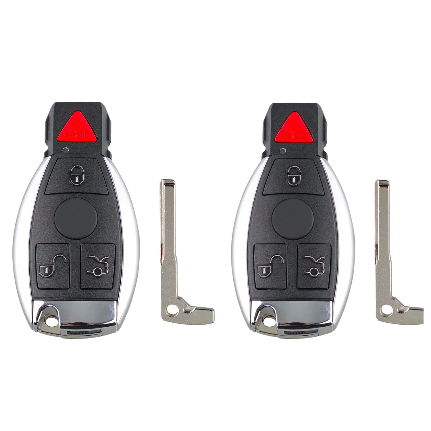 TG Auto 4 Buttons 315Mhz IYZ3312 IYZ3317 Keyless Entry Fob Remote Control Car Key For Mercedes-Benz AMG C CLS E G GLS ML R S Class W203 W204 W210 W211-2 Pack