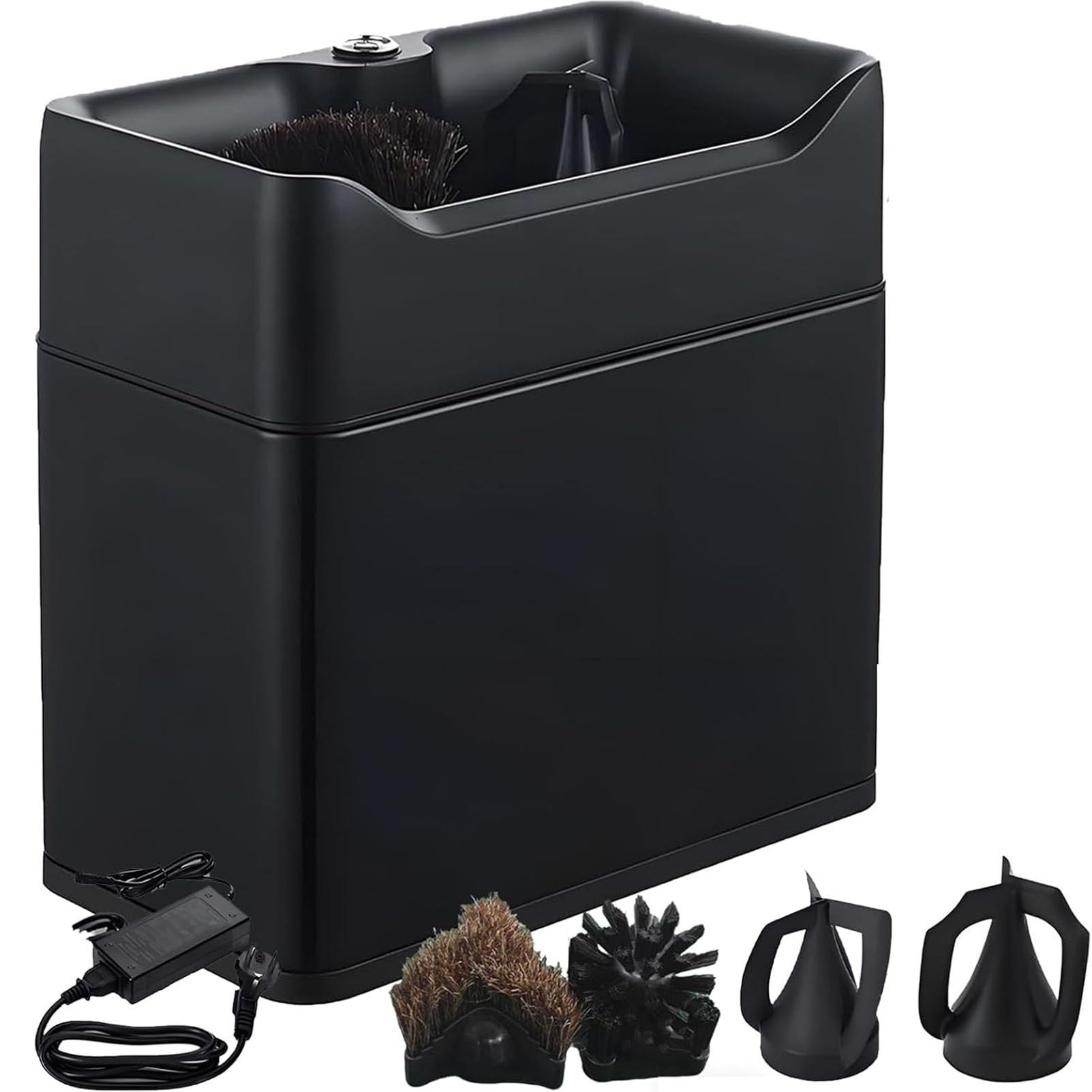 Limpiador eléctrico de filtro de 58 mm con cabezales dobles y raspadores dobles, máquina automática de limpieza de café molido para uso doméstico o comercial