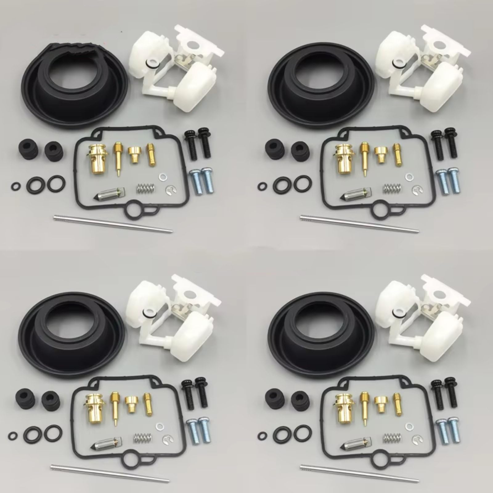 Kit Reconstrucción Reparación Carburador Motocicleta Para Suzuki GSX600F Para GSX600 Para Katana 1990-1996 Juntas Diafragma Piezas Inyector Combustible Flotante Kit de ReconstruccióN Carburador(Set 2)