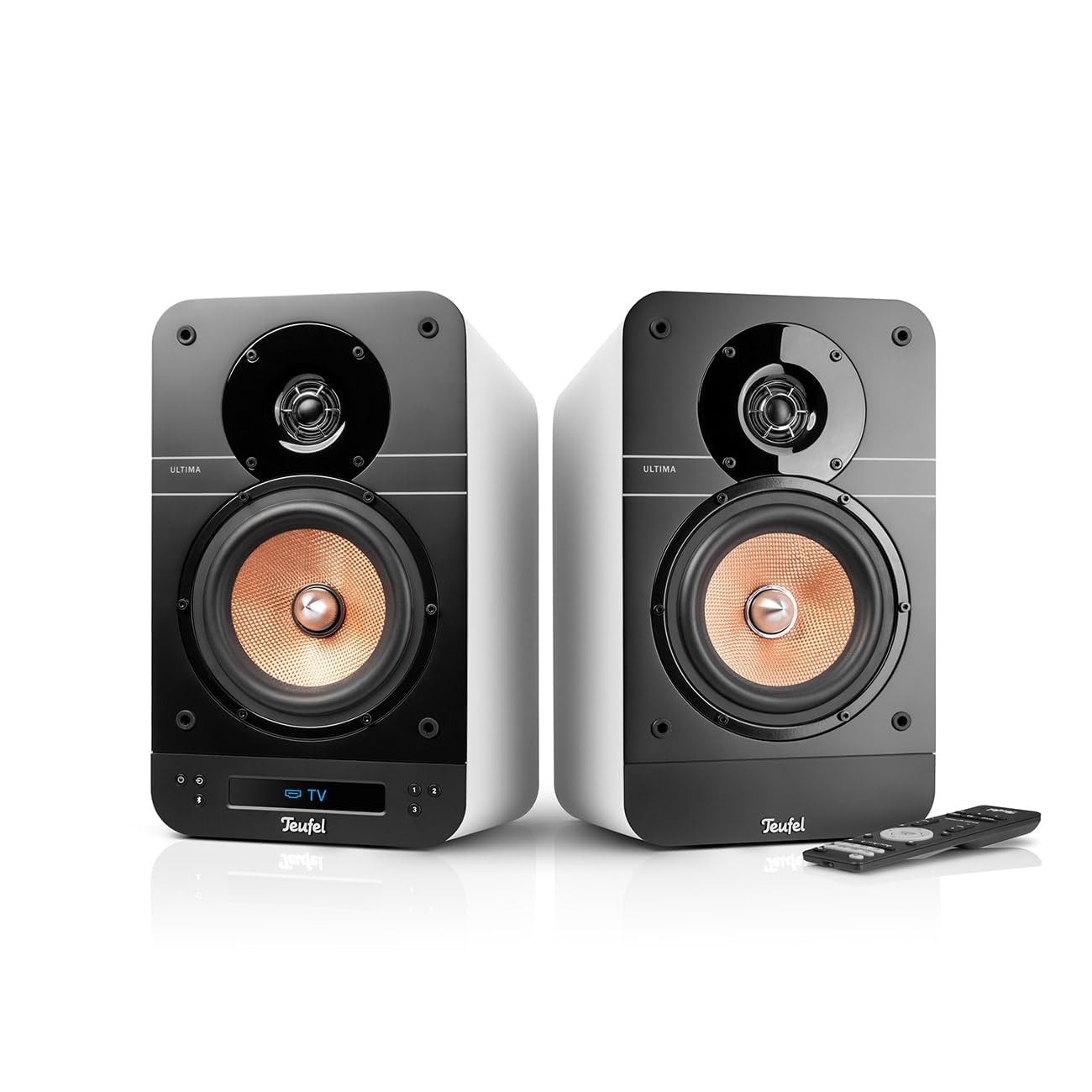 bluetooth-lautsprecher mit integrierter empfänger und dab+-funktion in weiss