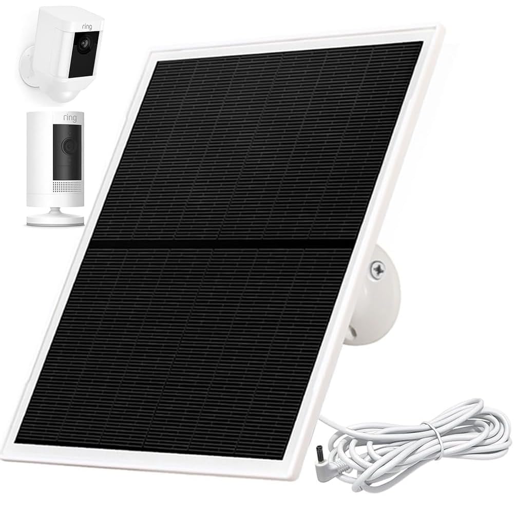 防犯カメラ Ring Stick Up Cam Battery + Solar Panel Amazon.com: Solar Panel Charger for Ring Camera,10W Solar