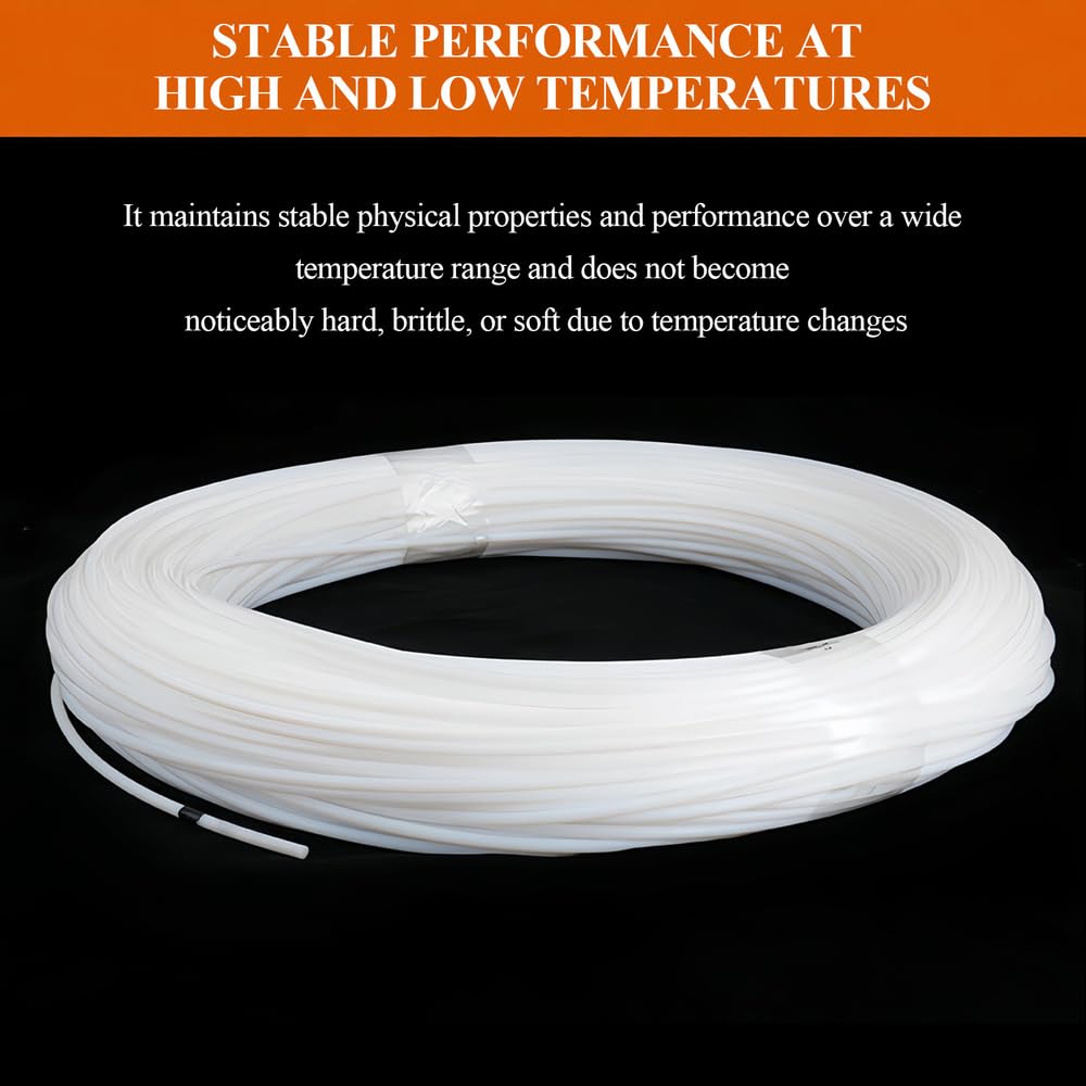 Arandelas de sellado Cordón redondo sólido de PTFE, longitud 3 metros, diámetro 1 a 6 mm, cuerda plástico adecuada for reparación equipos industriales y uso en talleres,Diameter .3mm(Diameter 5mm)