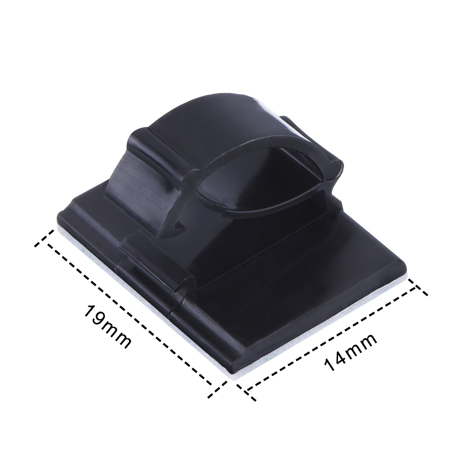 100 Pack Multipurpose Selfadhesive Cable Clips Wire Clips Holders