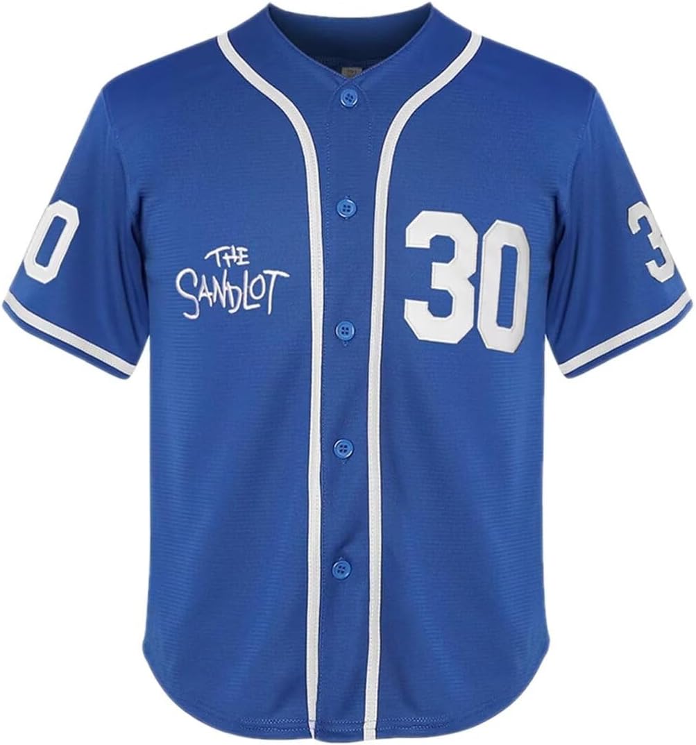 Youth The Sandlot Benny The Jet Rodriguez #30 Stitched Movie Kids Baseball Jerseys Sports Boys Shirts - Image 3