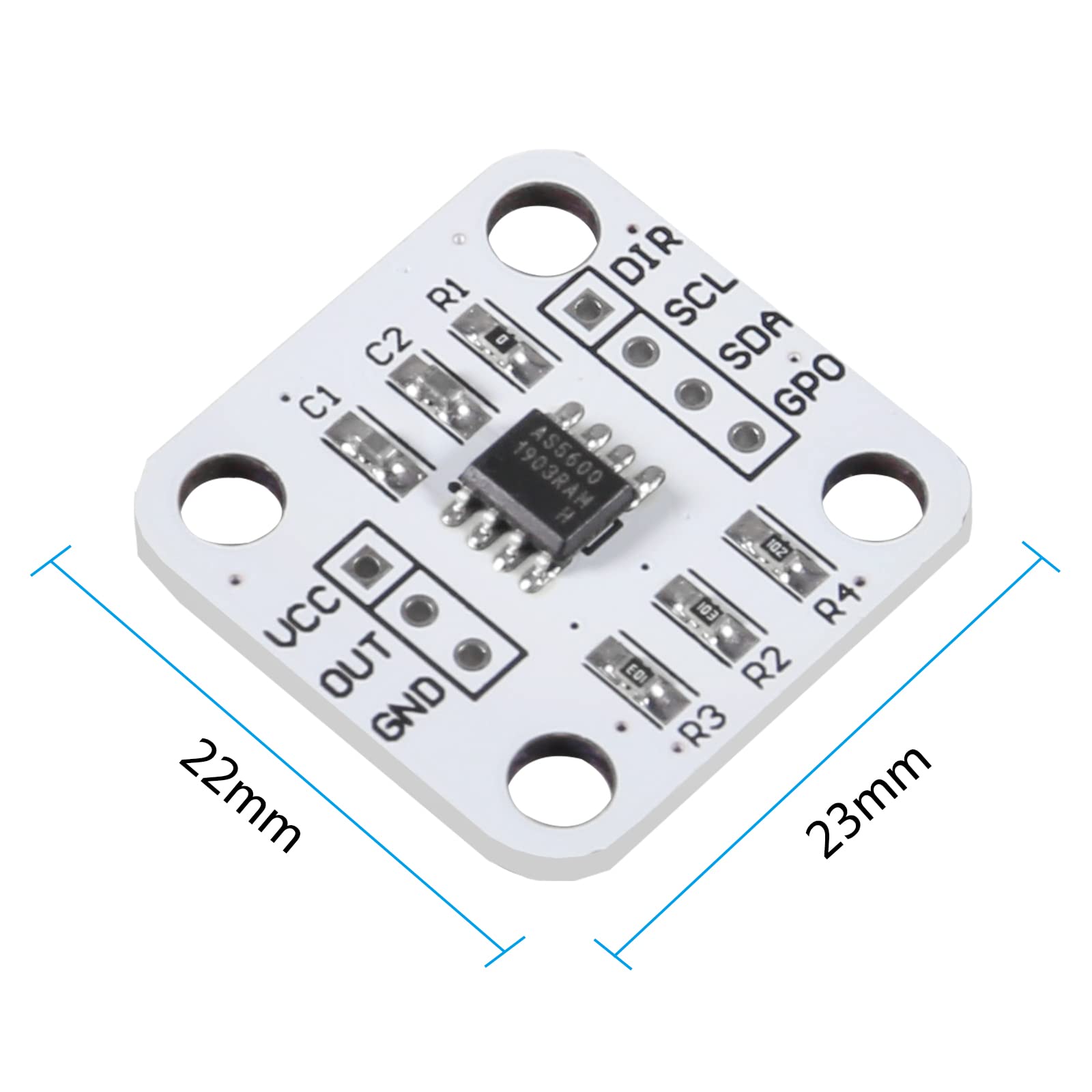 Snapklik.com : 6pcs AS5600 Magnetic Encoder Magnetic Induction Angle ...