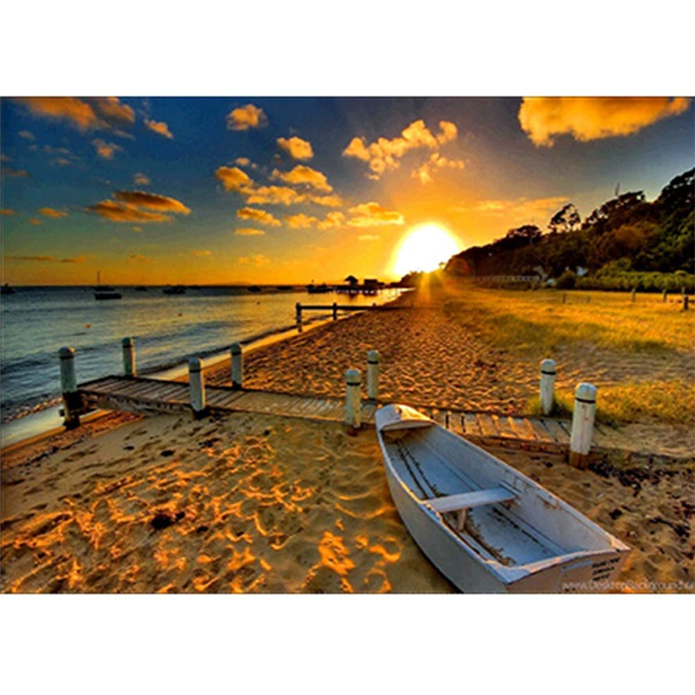 Diamond Painting coucher du soleil pour animer vos ateliers créatifs en famille