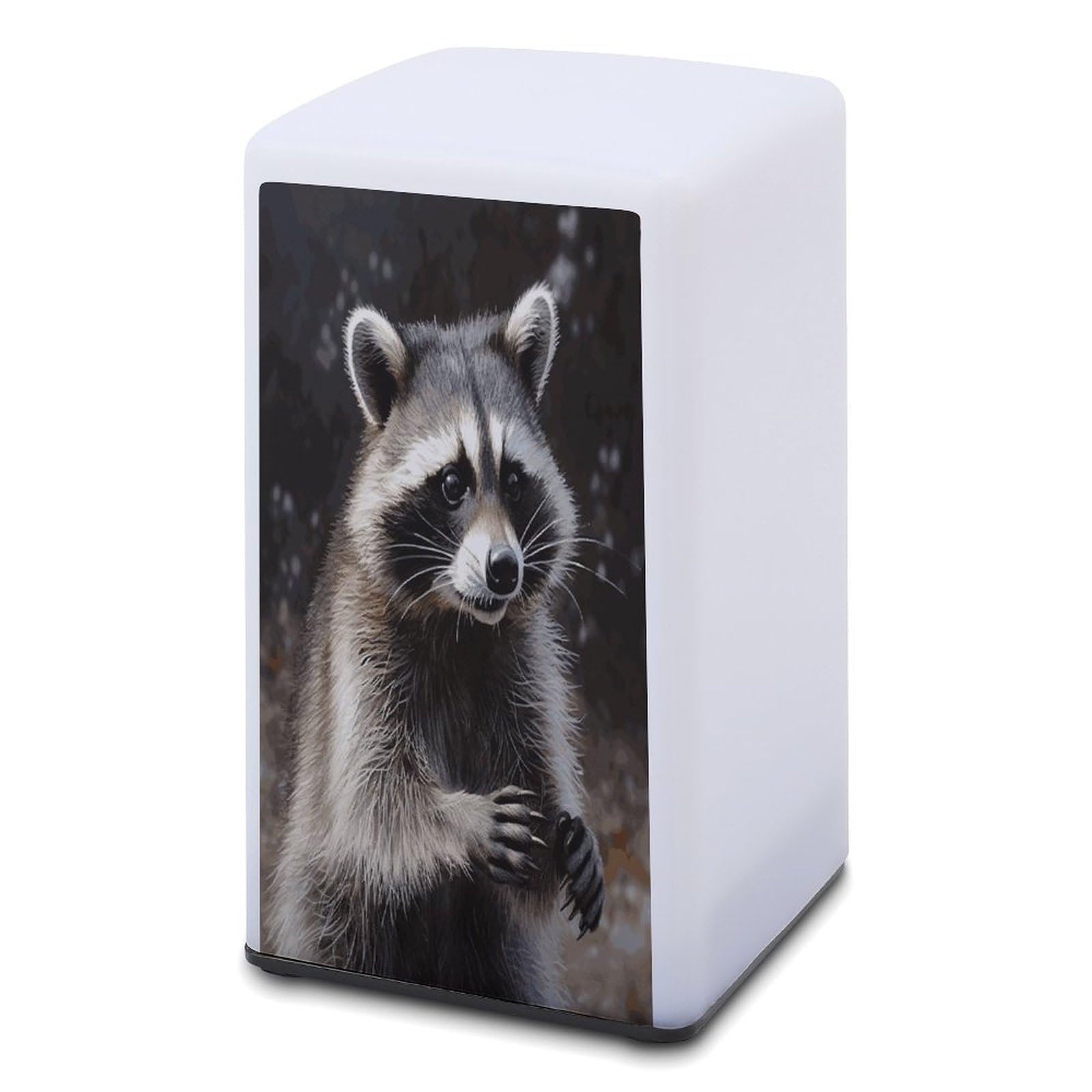 JTREHY Mini Raccoon Table Lamp for Bedroom Minimalist Nightstand Lamp Waterproof Eye Caring Table Lamp Modern Bedside Table Lamp for Living Room Bedroom Office