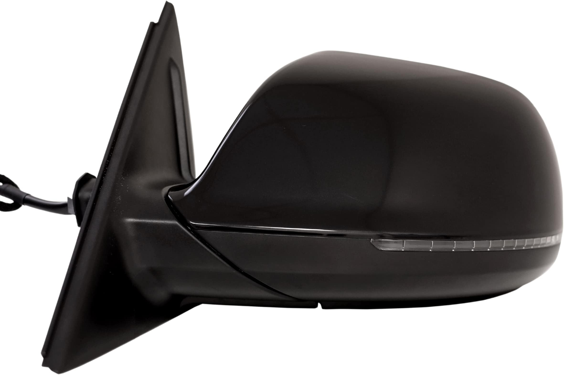Spieg Driver Side Mirror for 2009-2014 Audi Q5 Power Adjustment Heated Glass Power Folding Puddle Lamp Turn Signal Light Phantom Black Pearl 9 Pins Left AU1320120