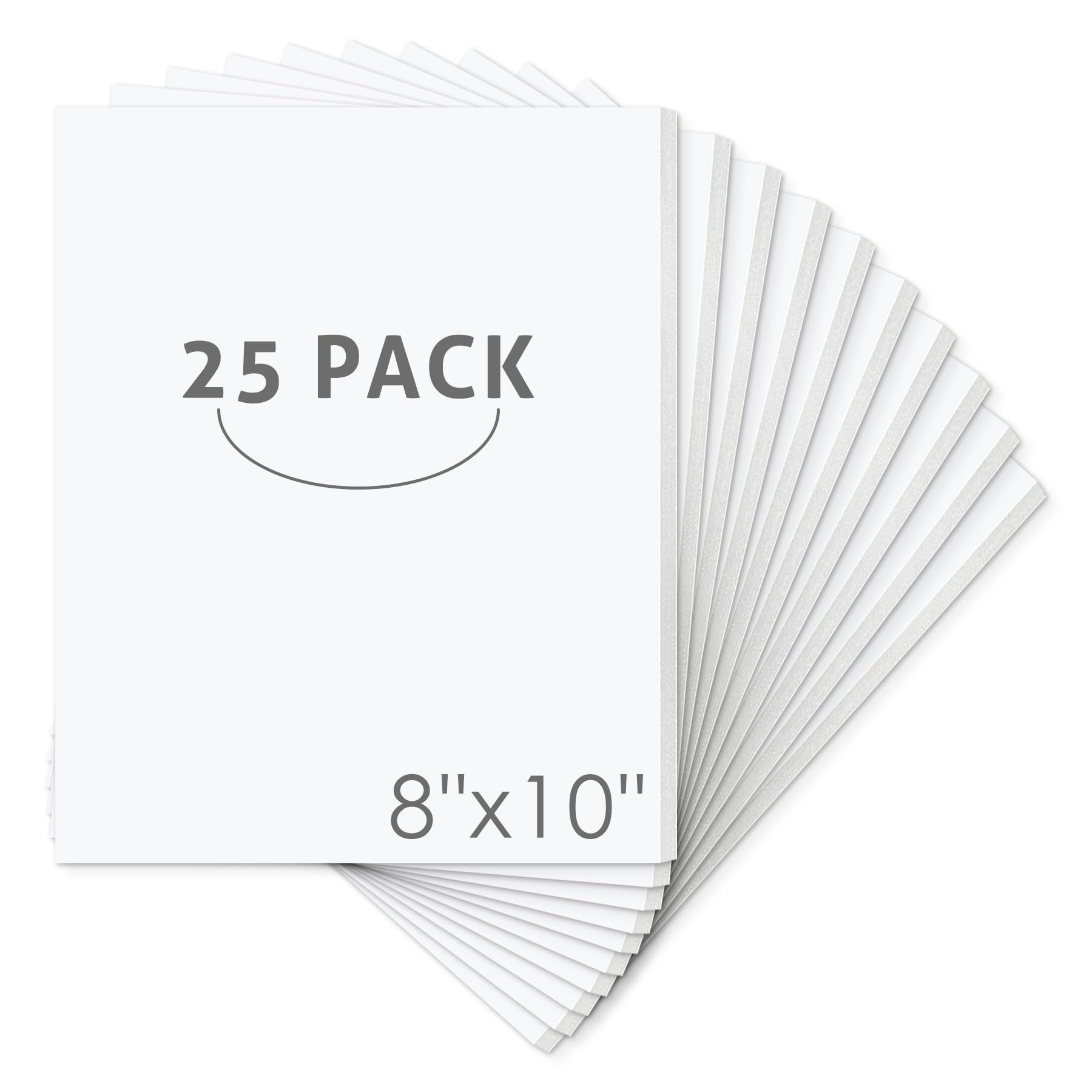 MBC MAT BOARD CENTER Center, Pack of 25 Foam Core Backing Boards 1/8 (8x10, White)-picture-28