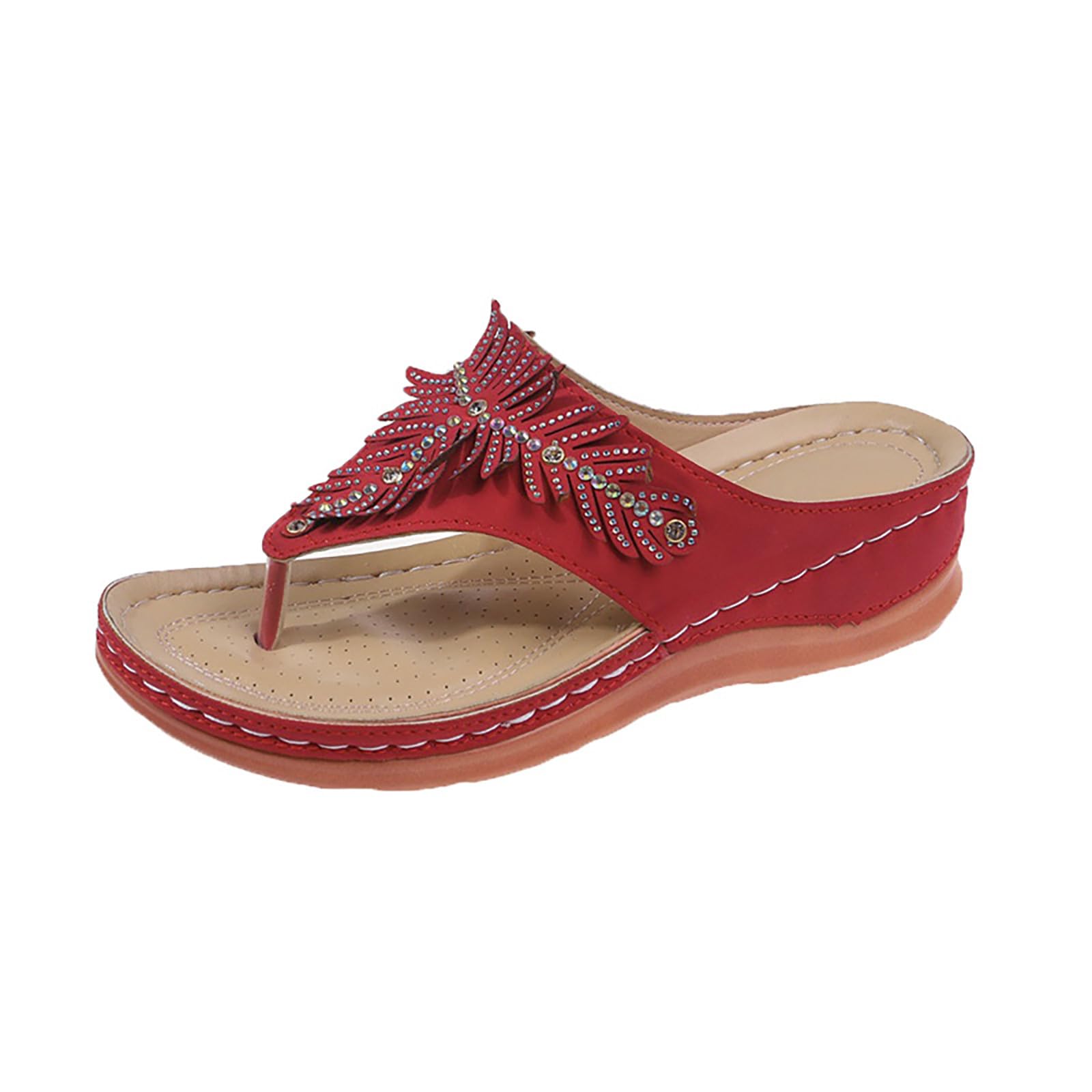 Women Miami Toe Loop Sandal Strap Sandals Comfy Slider Roman T Open Summer Support Flops Flat On Clip Bottomed With Arch Women'S Flip Womens Flop Crocs For Fit Uk Non Slip Wedge