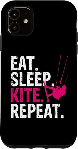 iPhone 11 Eat Sleep Kite Repeat - Kitesurf Case