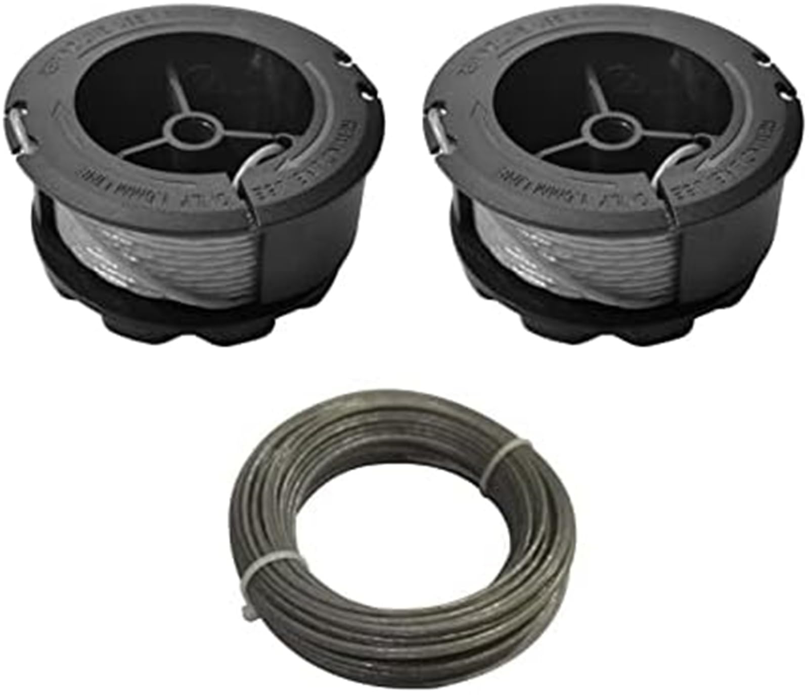 Wivplex Carrete para cortacésped F016800570 Carrete de Repuesto para cortacésped, Hilo de cortacésped de 1,6 mm x 6 m, para Corte de césped Universal 18 18-26 18-260(Black 2 1)